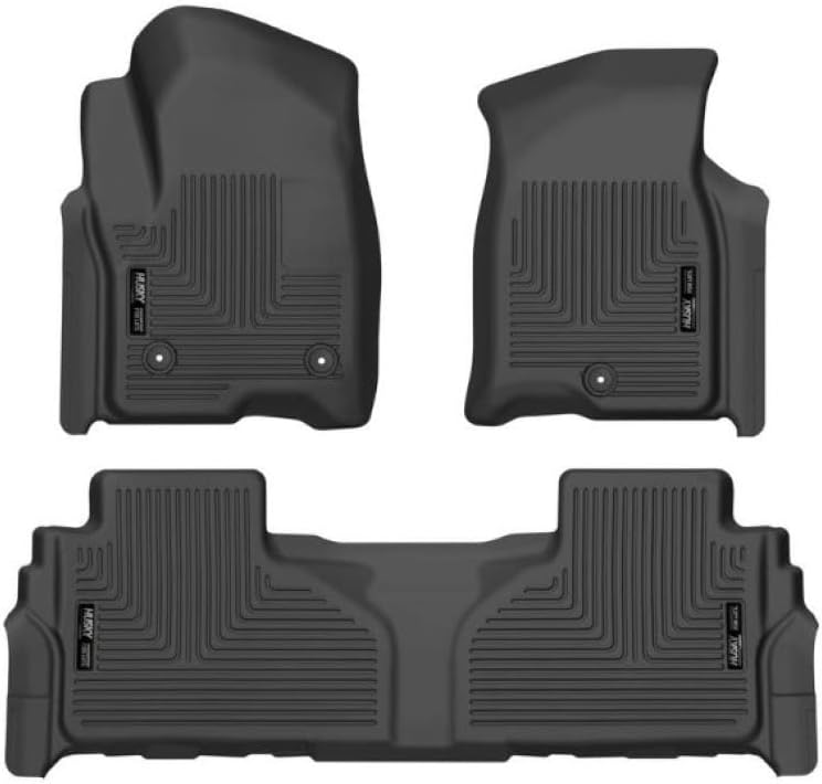 (Incomplete)Husky Liners Weatherbeater Floor Mats | Fits 2021 - 2025 Cadillac Escalade & Escalade ESV, Chevrolet Suburban & Tahoe, GMC Yukon & Yukon XL | Front & 2nd Row, 3-pc Black - 99241 Weatherbeater Front & 2nd Row - N/A Black
