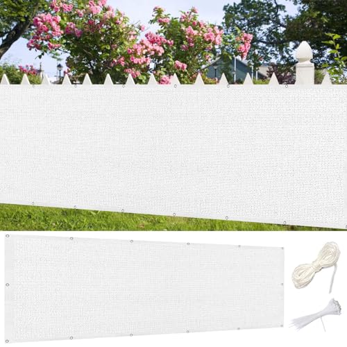 Brise vue résistant aux intempéries blanc de haute qualité avec attaches