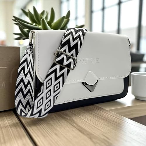 Image of YATEE Stylish Crossbody Sling Bag for women & Girls - Premium PU Leather Shoulder Purse with Adjustable Strap, Black Casual shoulder Bag for Office, Travel & Daily Use.