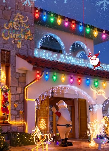 Luces Navideñas Jumbo C9 Multicolor para Exterior 8.5 ft miniatura 6