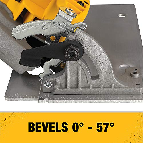 DEWALT 20V MAX XR Circular Saw, 7-1/4-Inch, Brushless, Power Detect Tool Technology (DCG418X2)