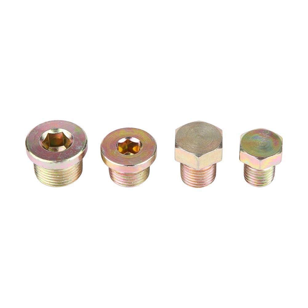 KSTE 64pcs Cárter de Aceite de reparación de roscas Kit de colector de Aceite de Caja de Cambios Tapón de Drenaje del Sistema de Herramienta M13 M15 M17 M20