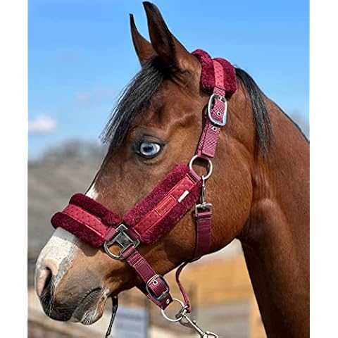 Equipride STAR Shiny Headcollar with Faux Fur Cover