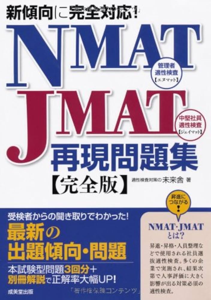 Amazon.co.jp: 新傾向に完全対応! NMAT・JMAT再現問題集 : 未来