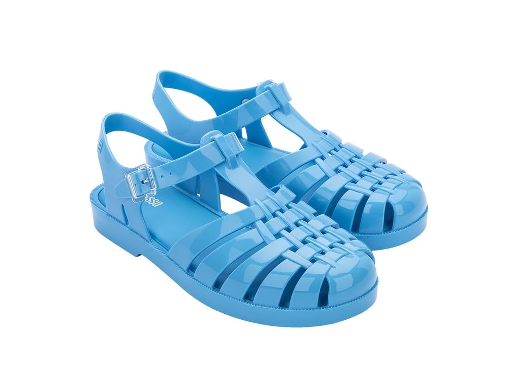 Melissa Unisex Possession Ad Flat Sandals, Blue, 45/45.5 EU