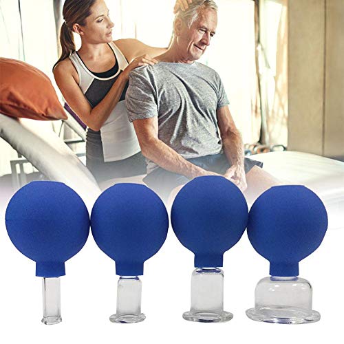 AA-fashion 4PCs Set Body Massage Cups for Cupping Therapy and Anti Cellulite Massage