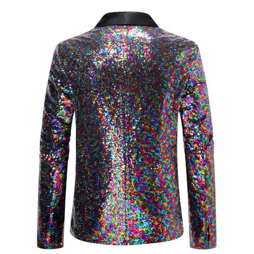 Mens Fashion Leisure Light and Solid Color Pockets Lapels Buttons Suits Dressing Suits Men (Hot Pink, M)2