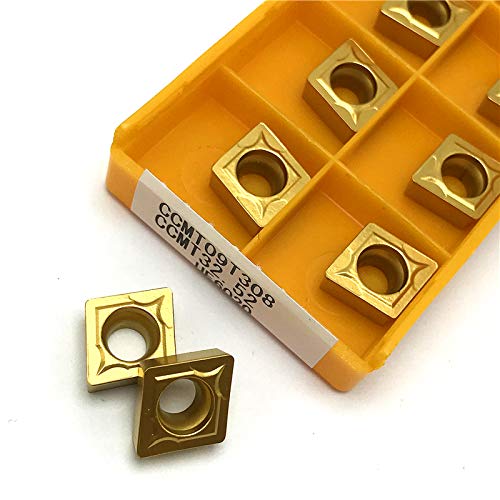10 piezas CCMT09T308 VP15TF Inserto de carburo para torno CNC miniatura 2
