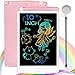 Nobes Tavoletta Grafica LCD Scrittura Colorato 10 Pollice Bambini, Lavagna da Disegno Cancellabile Portatile, Tavoletta Grafica per Giochi Bambina 3 4 5 6 Anni Ragazze (Rosa)