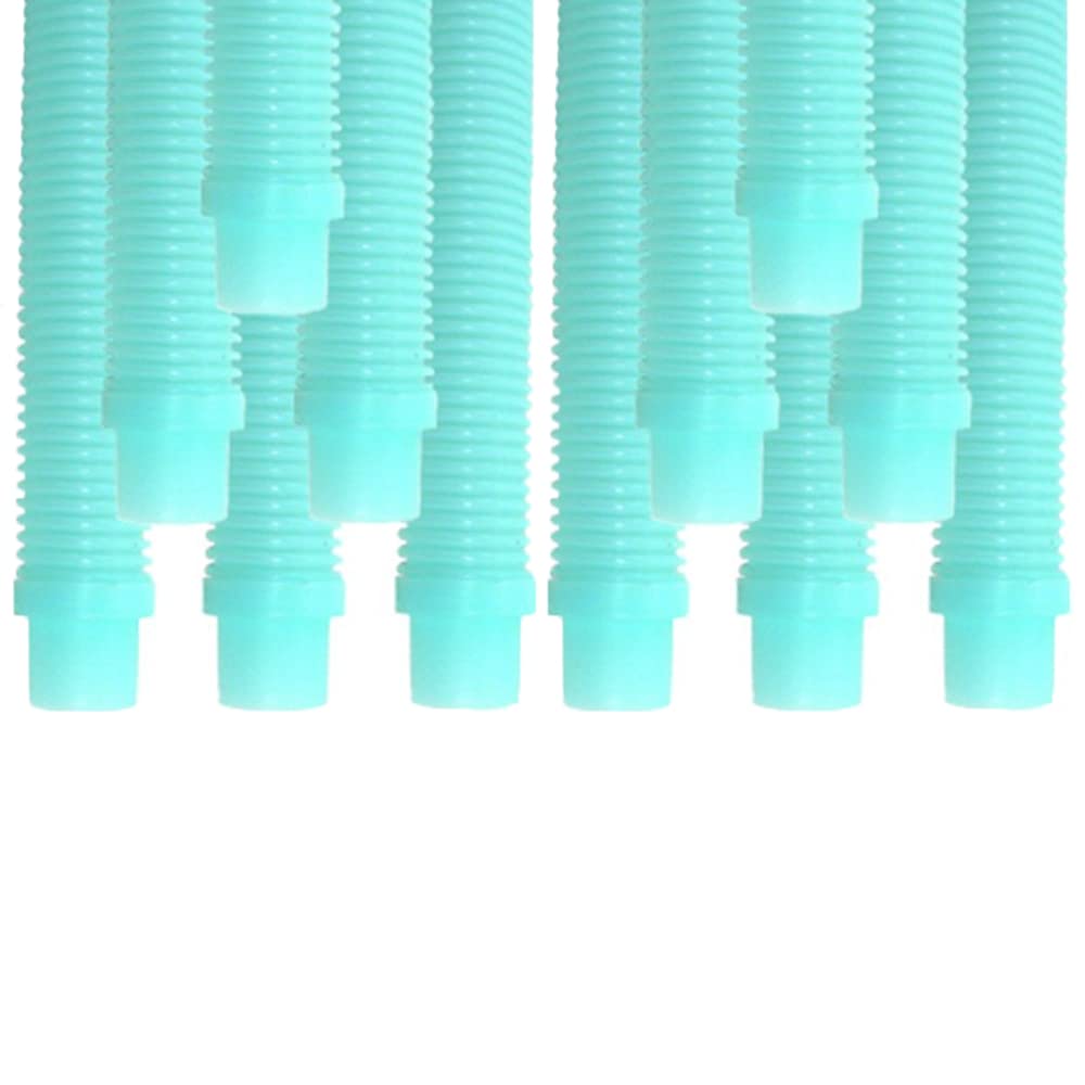 Puri Tech12 Pack Universal Pool Cleaner Suction Hose 48 Inches Long Aqua Color for Kreepy Krauly, Baracuda G3/G4, Navigator, & More Universal Fit 4' Feet Long
