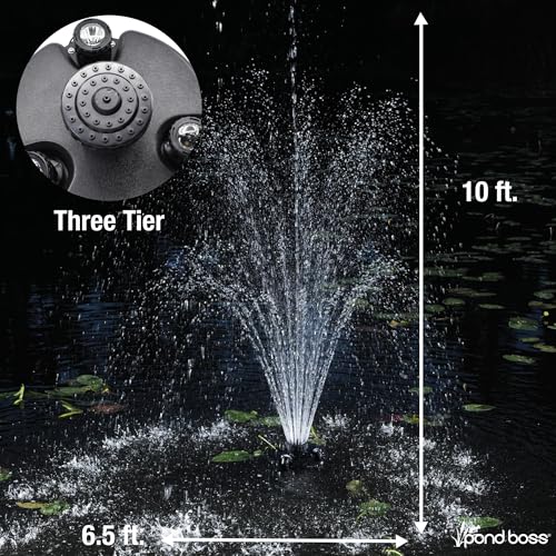 Pond Boss DFTN12003L Floating Fountain With Lights, 50 Foot Power Cord, 1/4 hp by POND BOSS - Image 9