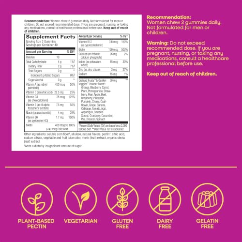 Nature's Way Alive! Zero Sugar Women's Gummy Multivitamin, 80 ct - image 7