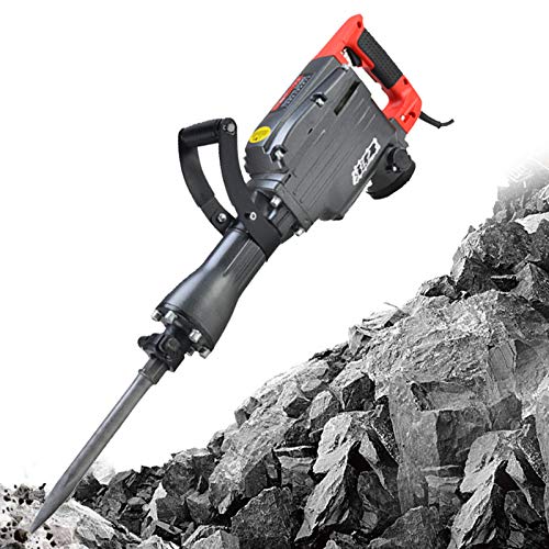 Abbruchhammer, 1650W Hochleistungs-Betonbrecher-Elektrowerkzeugsatz, Mit Um 360 Grad Drehbarem Griff, 50J Einzelschlag, Schwarz – Bild 3