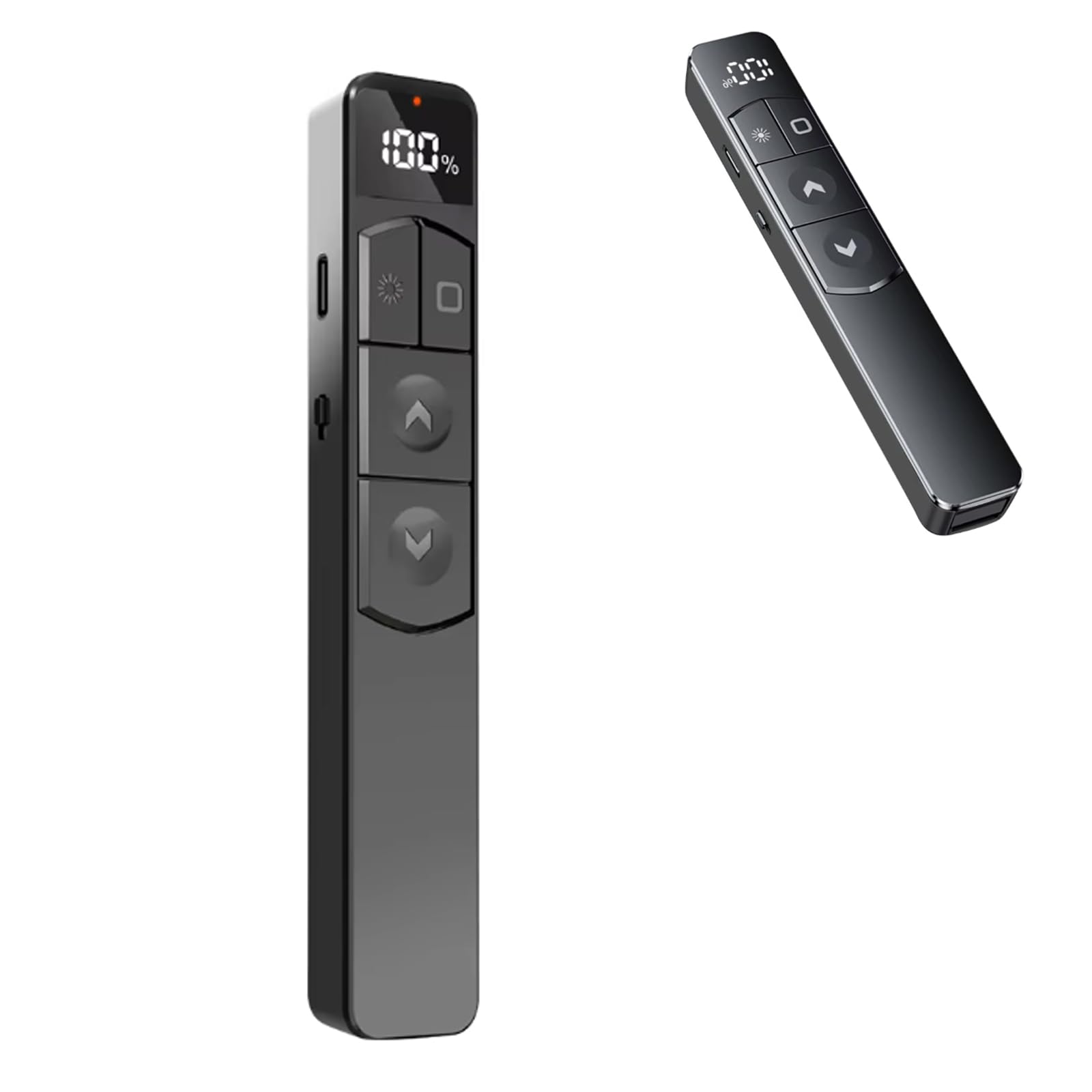 Moninsta Wireless Presenter Remote, 2.4Ghz USB - Receiver Wireless Presenter with Red Laser Pointer & Hyperlink & Volume, Clicker for Keynote/PPT/Mac/PC/Laptop