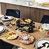 Princess Appareil à raclette Multifonction Piano 4 Noir-4 personnes-700 W, Plastique sans BPA