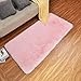 Tappeto in velluto QUANHAO, tappeto di lusso, tappeto antiscivolo, tappeto premium, tappeto peluche (peso) due volte più pesante del tappeto normale (rosa, 60cmX90cm)