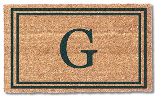 Coir Doormats (Green, 22" x 36") | Personalized Doormats with Monogram | Tough Coir Effective at Getting Dirt | Housewarming Gifts | Eco-Friendly Wedding Gifts | by Coco Mats 'N More