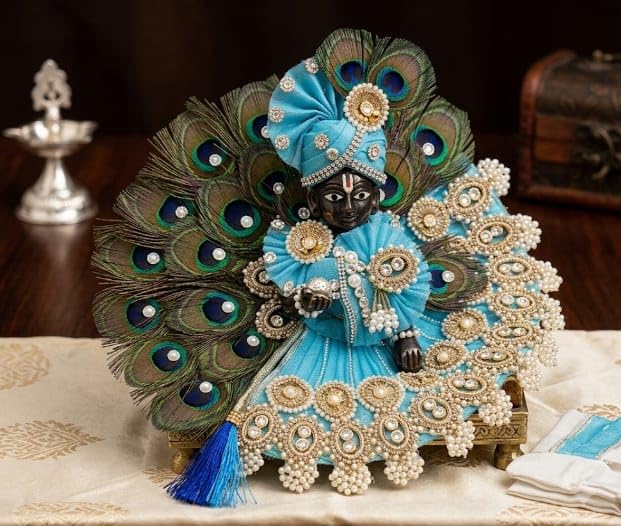 Kanha ji Laddu Gopal ji Janmasthmi Bal Gopal ji Dress (DRESS01, Size 2)-picture-18