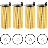 4PCS Engine Oil Filter Compatible with BMW 2016-2023 118i 230i 330i 430i 530i 740e X3 X4 Z4