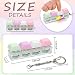 Keyboard Fidget Toys for Adults Keyboard Clicker with LED Light Keychain Fidget Sensory Fun Toys for Anxiety Decompression (Macaroon2, 4 in 1)