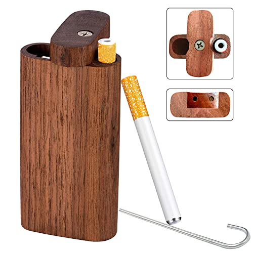 EUCOLO Decorative Wooden Box with Cleaning Accessories, Premium Wood Material