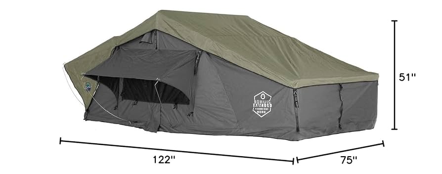 テント・タープ BUSH ECOLOGY NOKI Portable Safari Ground Tent Large, Grey Body & Grey Trim
