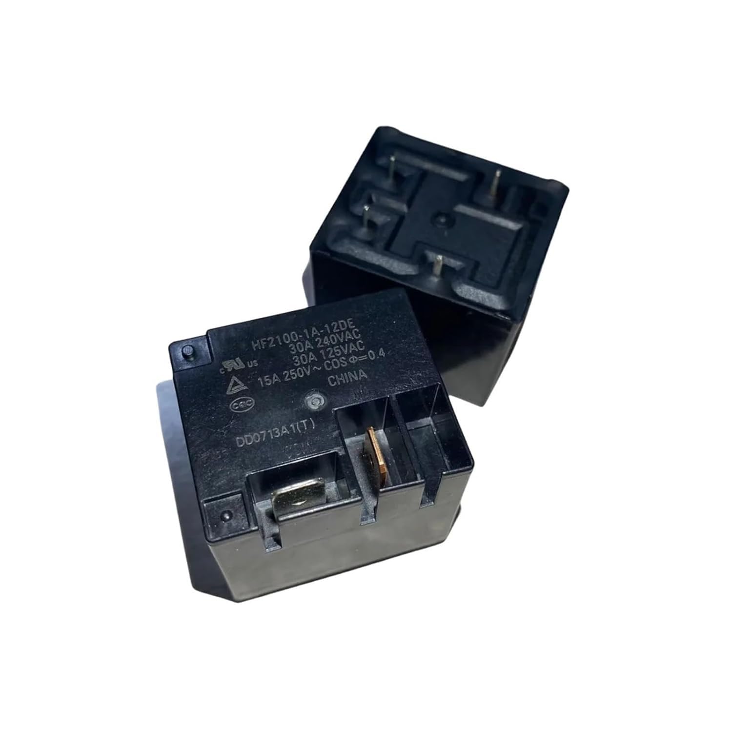 2PCS HF2100-1A-24DE 24VDC 30A 4PINS Relay