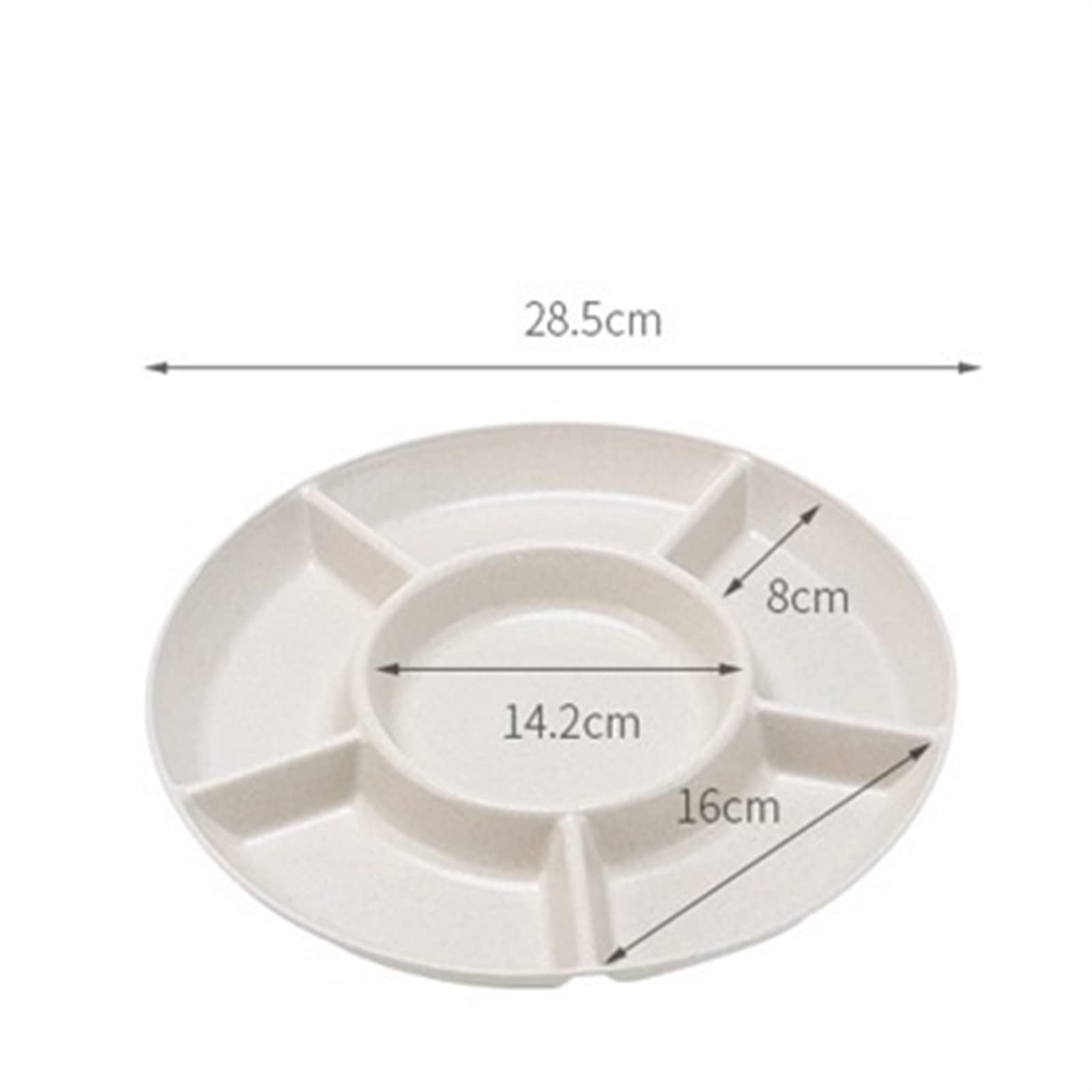 Bol à fruits - Plateau de rangement pour fruits secs - Assiette de service pour les apéritifs, les bonbons, les pâtisseries, les noix, les fruits secs