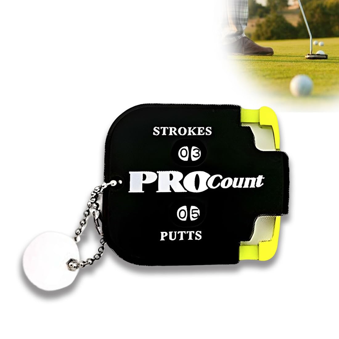 SULIUDAJI Contador de Golpes de Golf Mini con Llavero