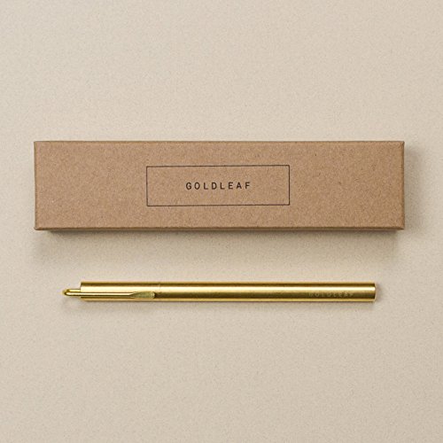 Bolígrafo Goldleaf Clip metálico con tinta negra miniatura 4