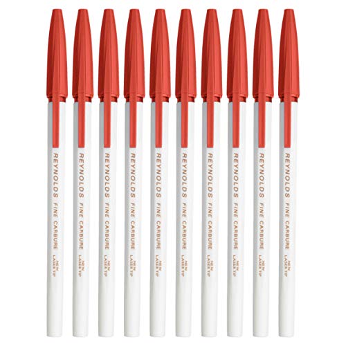 Image of Reynolds 045 0.7mm Fine Point Ball Pens - Pack of 50 (Red)