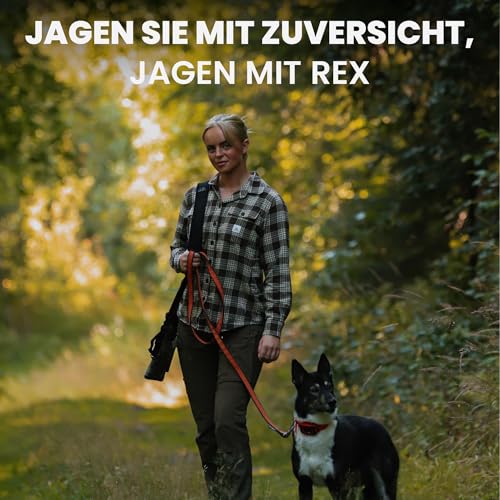 MiniFinder Rex Hundetracker – Intelligentes, wasserdichtes Hundehalsband mit LED-Licht, Bellanzeige, App & Echtzeit-Ortung – Robuster GPS-Tracker für Jagdhunde mit weltweiter Reichweite
