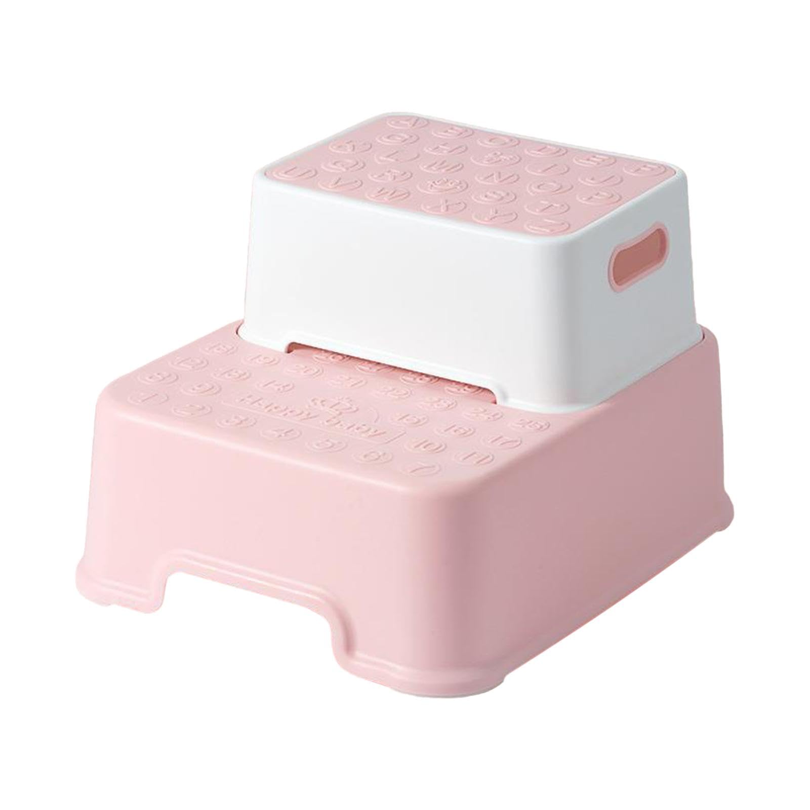 rockible Escalón Infantil para Baño y Cocina, Seguro y Práctico, Rosa