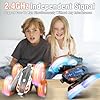 51r5tlystwl - Remote-Control-Car-Stunt-RC-Car, New Upgraded 2.4Ghz 4WD Double-Sided 360° Rotating RC Crawler with Headlights & Wheel Lights, RC Truck Toy Cars Gift for Kids Boys and Girls Aged 6-12