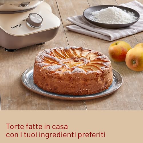 Imetec CakeLover, Impastatrice Planetaria di 5L per Torte, Dolci, Pizza, Pane, Pasta – 1500 W, 6 Velocità, Ciotola in Acciaio Inox, Doppio Gancio, Fruste 1 Imetec CakeLover, Impastatrice Planetaria di 5L per Torte, Dolci, Pizza, Pane, Pasta – 1500 W, 6 Velocità, Ciotola in Acciaio Inox, Doppio Gancio, Fruste
