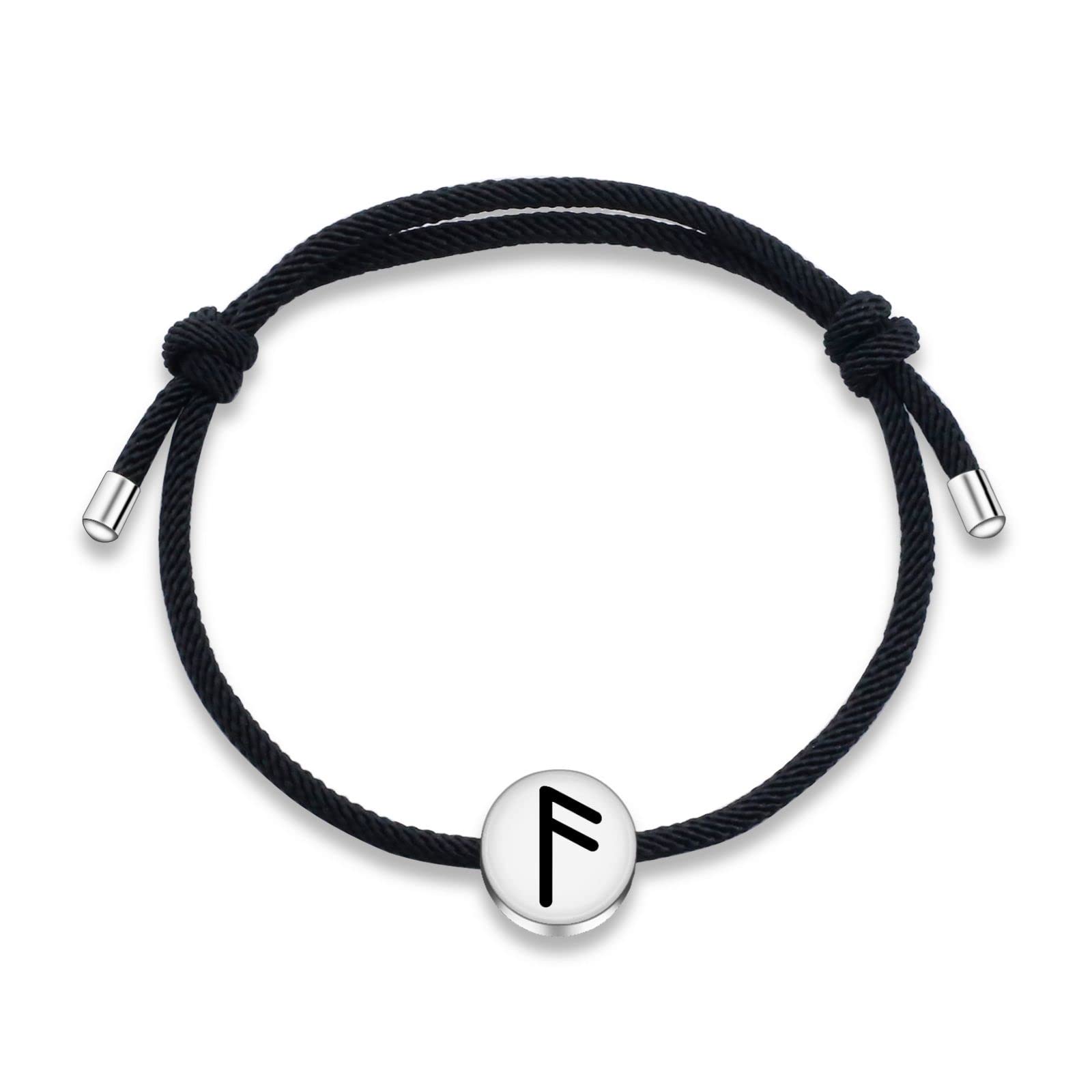 Ywqbz Norse Viking Jewelry Bind Runes Bracelet Elder Futhark Rune