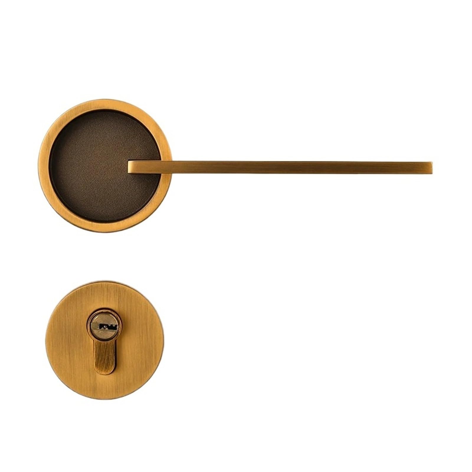 Poignée de porte ronde pour chambre à coucher créant un espace serein