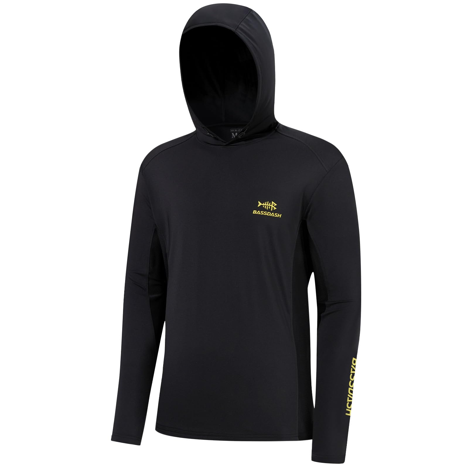 Bassdash Hombres UPF 50+ Cordón Pesca Sudadera con Capucha Camisetas UV Protección Solar Manga Larga Senderismo al Aire Libre Camisetas con Capucha FS33M