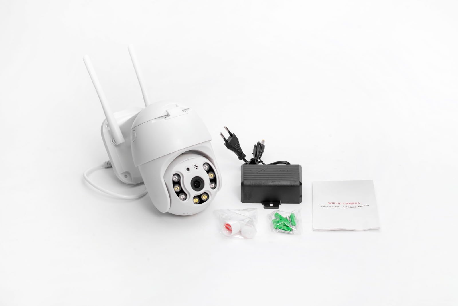 2 PEZZI TELECAMERA IP CAM PTZ WIFI CAMERA DOME WIRELESS ESTERNO SPEED ZOOM CON APPLICAZIONE ICSEE PER AMBIENTI INTERNO ED ESTERNI