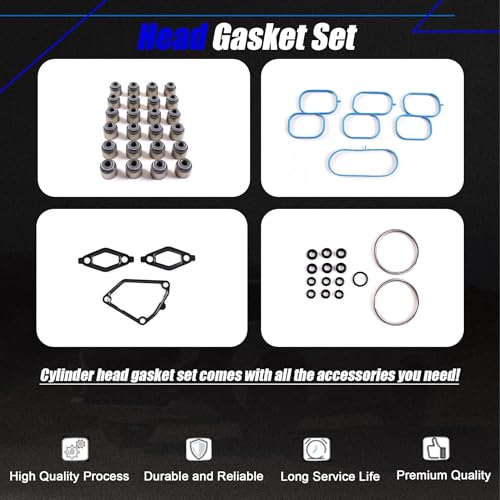 Image of AUCERAMIC HS26370PT Cylinder Head Gasket Set Fit for Nissan Frontier Pathfinder Xterra, for Nv 1500 /2500 /3500, for Suzuki Equator 2005-2020 4.0L V6 DOHC Engine Code VQ40DE