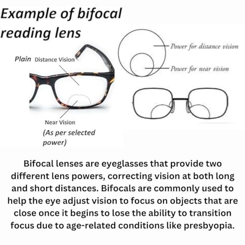 Image of Redex Rimless Rectangel Bifocal Reading Glasses Anti Glare Protection For Unisex Power Available 0.50 0.75 1.00 1.25 1.50 1.75 2.00 2.25 2.50 2.75 3.00