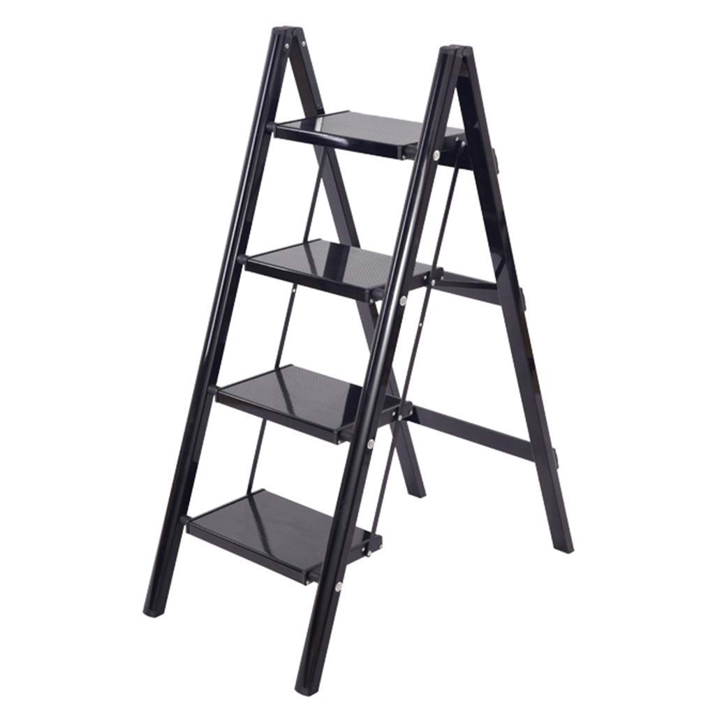 HAPPLiGNLY Home Step Stools,Step Stool | Stair Chair Seats | Portable Flower Rack | 4-Step Ladder Chair | Multifunctional Folding Chair | Fold up Library/Kitchen/Office Steps,B,B