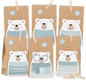 KuschelICH Eisbär Adventskalender zum Befüllen