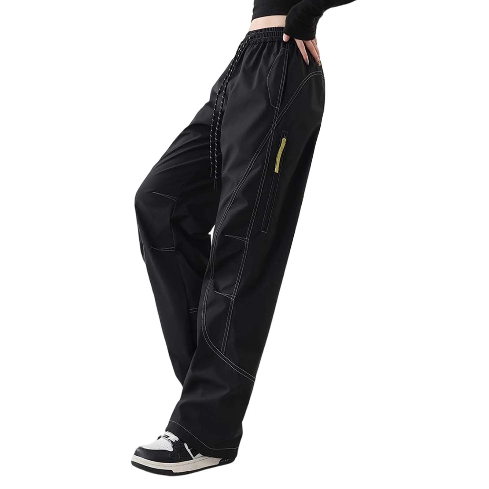 Generico Pantaloni da Trekking Donna Estivi Ciclisti Curvy Sweatpants Palestra Lavoro Palazzo Wide Leg Harem Protezioni Sportivi Pantalone Estivo Cargo Push Up Jogger