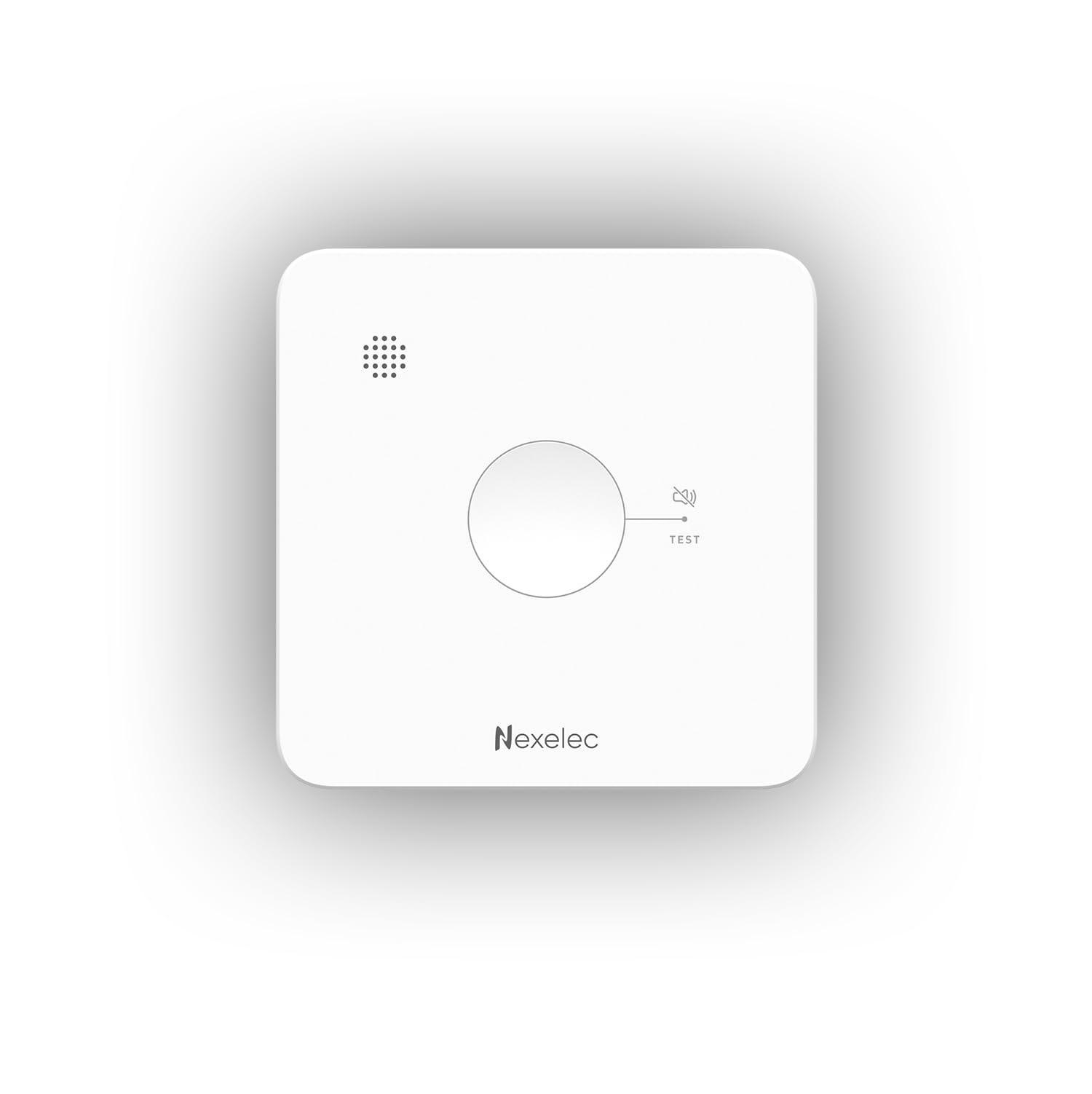 Détecteur de fumée INSAFE - Pile autonomie 10 Ans - Fixation adhésive homologuée - Design Moderne - Discret et Compact - Compatible Socle première génération 2015