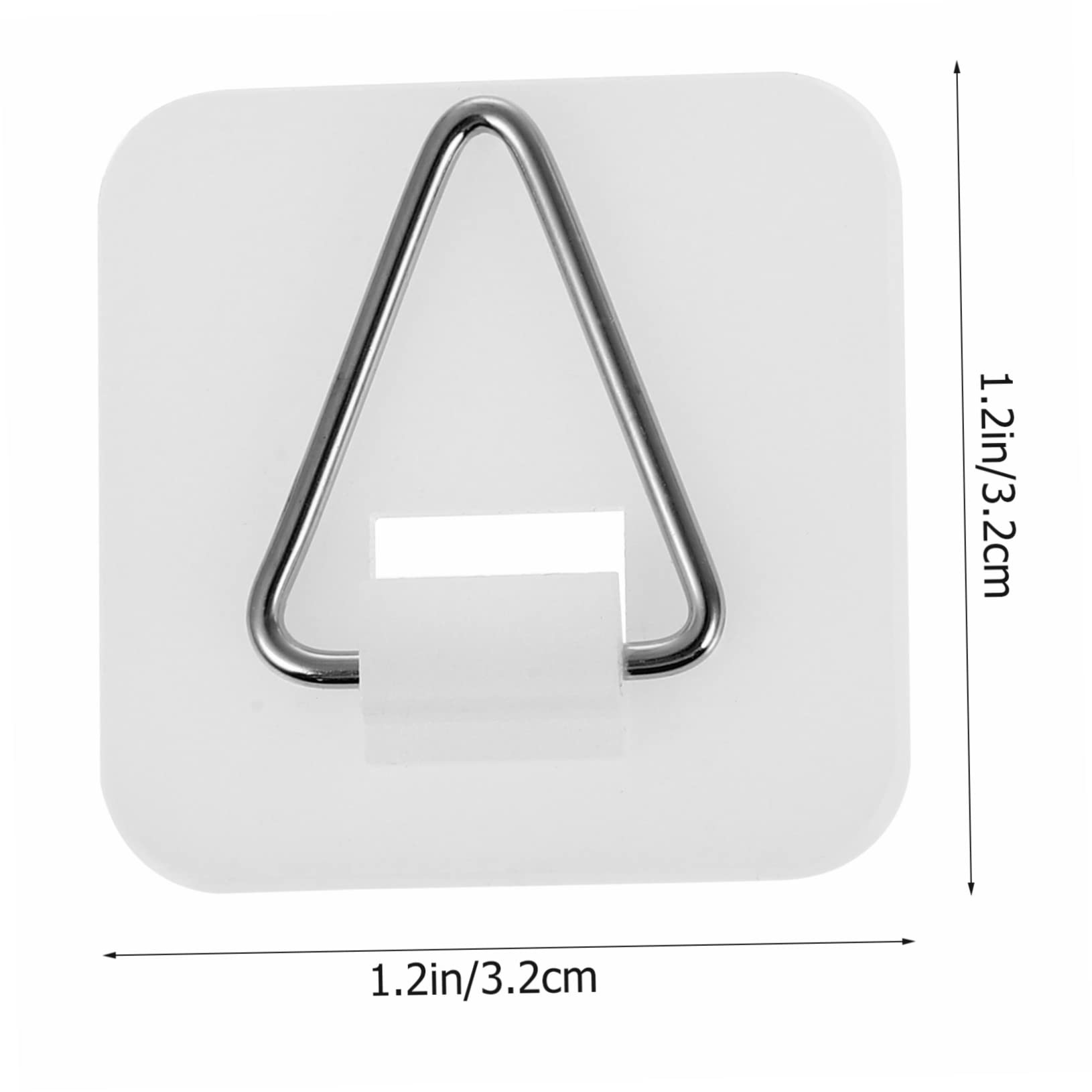 Unomor 50pcs Decorative Plate Hangers Wall Plate Holders Invisible Adhesive Hooks Multi-use Hanger Set for Dishes
