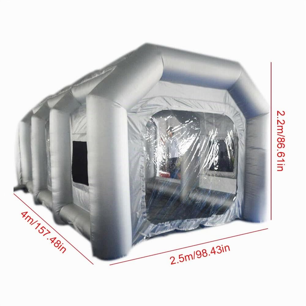 Cabina di verniciatura gonfiabile, tenda gonfiabile per cabina di spruzzo, posto di lavoro di verniciatura auto, tenda gonfiabile portatile, per dipingere e riparare moto, auto di piccole dimensioni