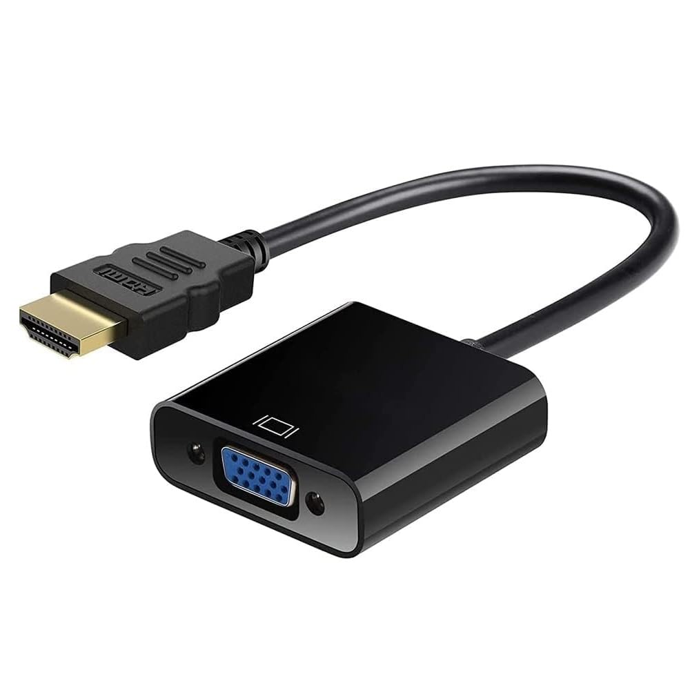 Len Bon Amis HDMI to VGA, Gold-Plated Adapter Converter (Male to Female) for Computer, Desktop, Laptop, PC, Monitor, Projector, HDTV, Chromebook, Xbox and More - Black-image-12