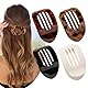4 Stück Flache Haarklammern für Damen, Starker Halt Flat Claw Clip Rutschfest Haarspangen Damen für Dickes & Dünnes Haar, Französische Haarspange für Alltag, Sport, Fahren, Liegen