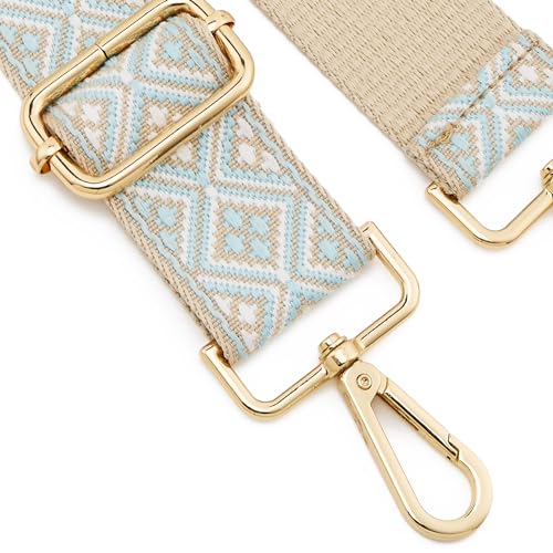 Image of ZOOEASS Wide Shoulder Strap Adjustable Replacement Belt Guitar Style Crossbody Bag Handbag Strap Multicolor Canvas Straps(Wide:1.5in)(Color13)